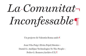 La comunitat inconfessable